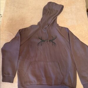 Under Armour Brown Hoodie with Antler Design